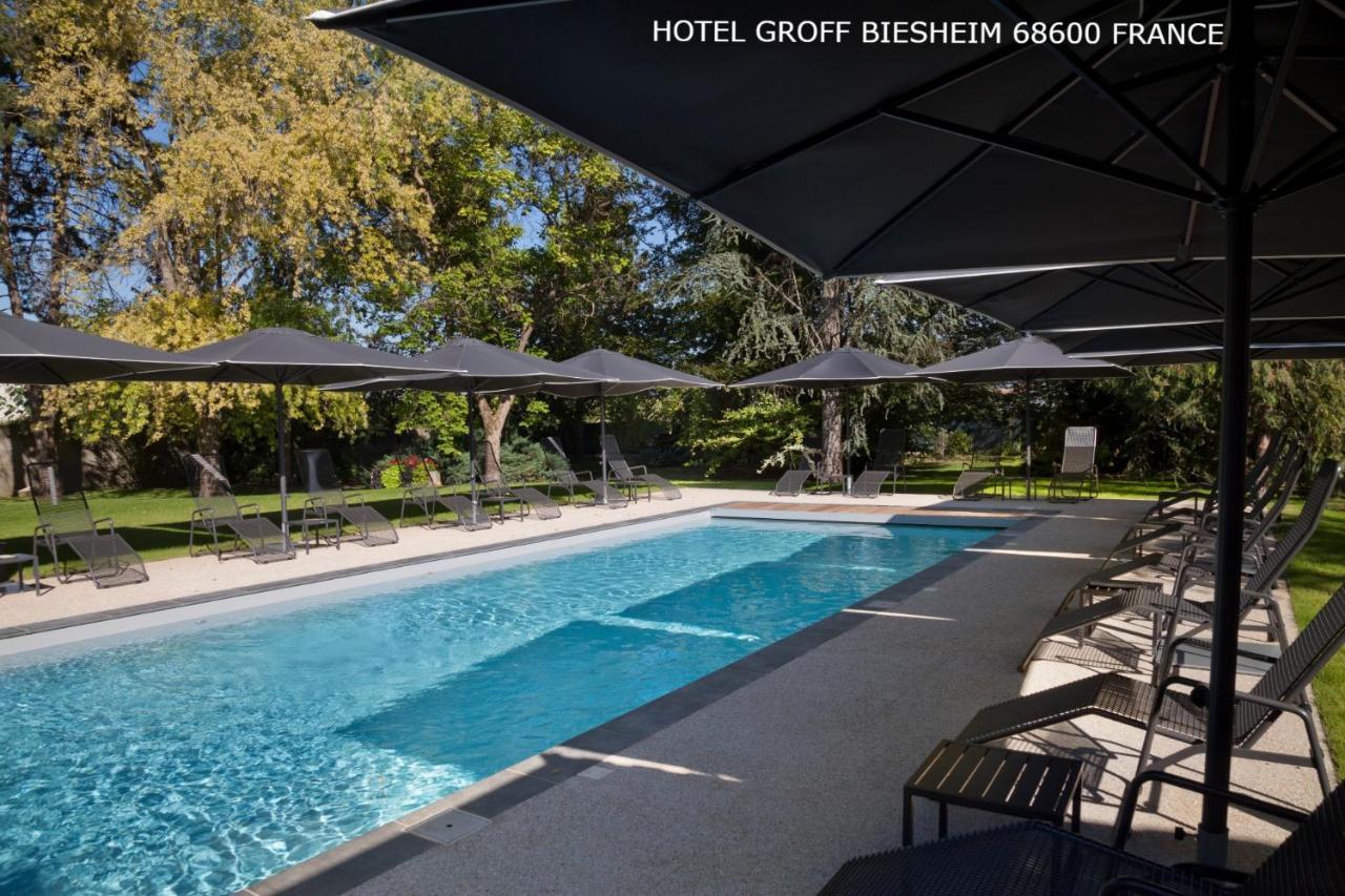 Aux Deux Clefs Hostellerie Groff Biesheim Esterno foto