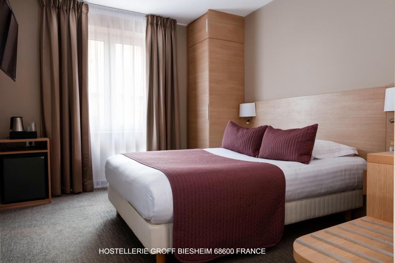 Aux Deux Clefs Hostellerie Groff Biesheim Esterno foto