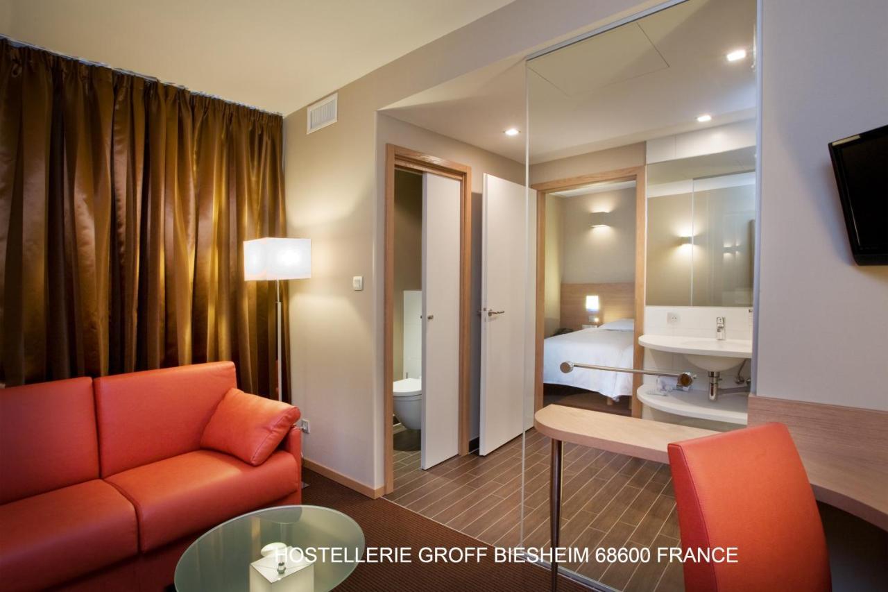 Aux Deux Clefs Hostellerie Groff Biesheim Esterno foto