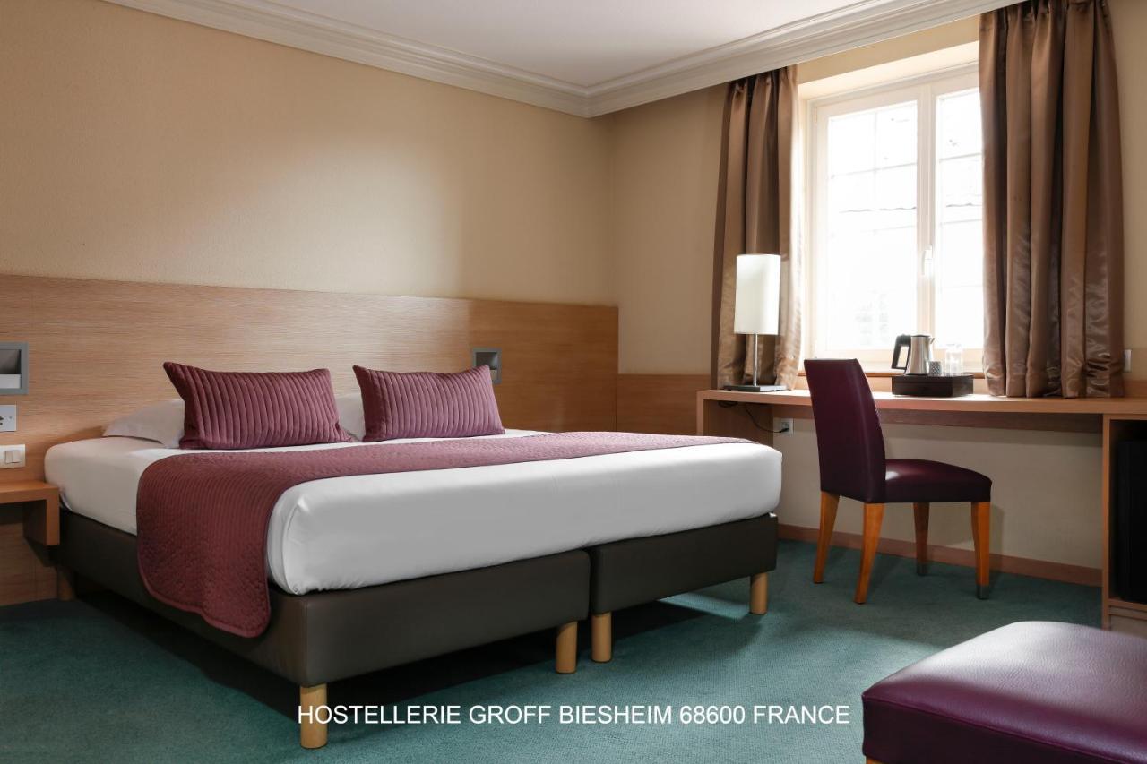 Aux Deux Clefs Hostellerie Groff Biesheim Esterno foto
